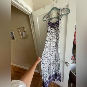 boho open back dress